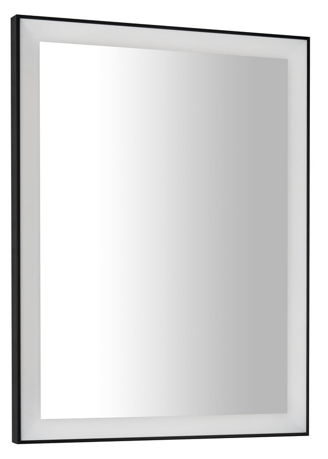 SAPHO GANO zrcadlo s LED osvětlením v rámu 60x80cm, černá LG260