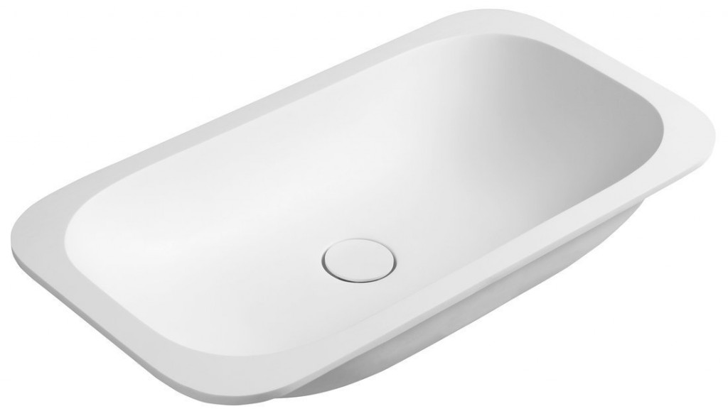 SAPHO IMPALA umyvadlo pod desku, Rockstone, 58,8x35,5cm, bílá mat IM540