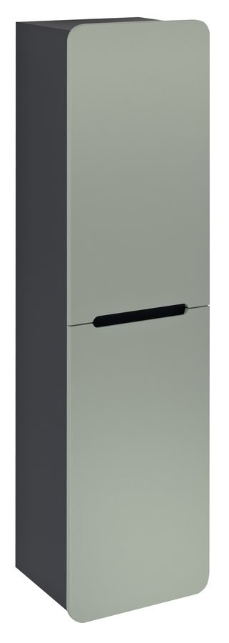 SAPHO KERALA skříňka vysoká 38x143x32cm, 2x dvířka, levá/pravá, verde/antracit matný KR350-4434