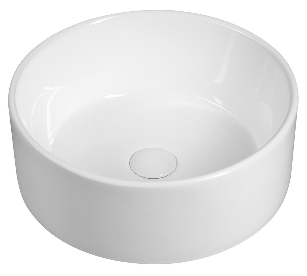 SAPHO Keramické umyvadlo na desku, průměr 40cm, bílá FB48150