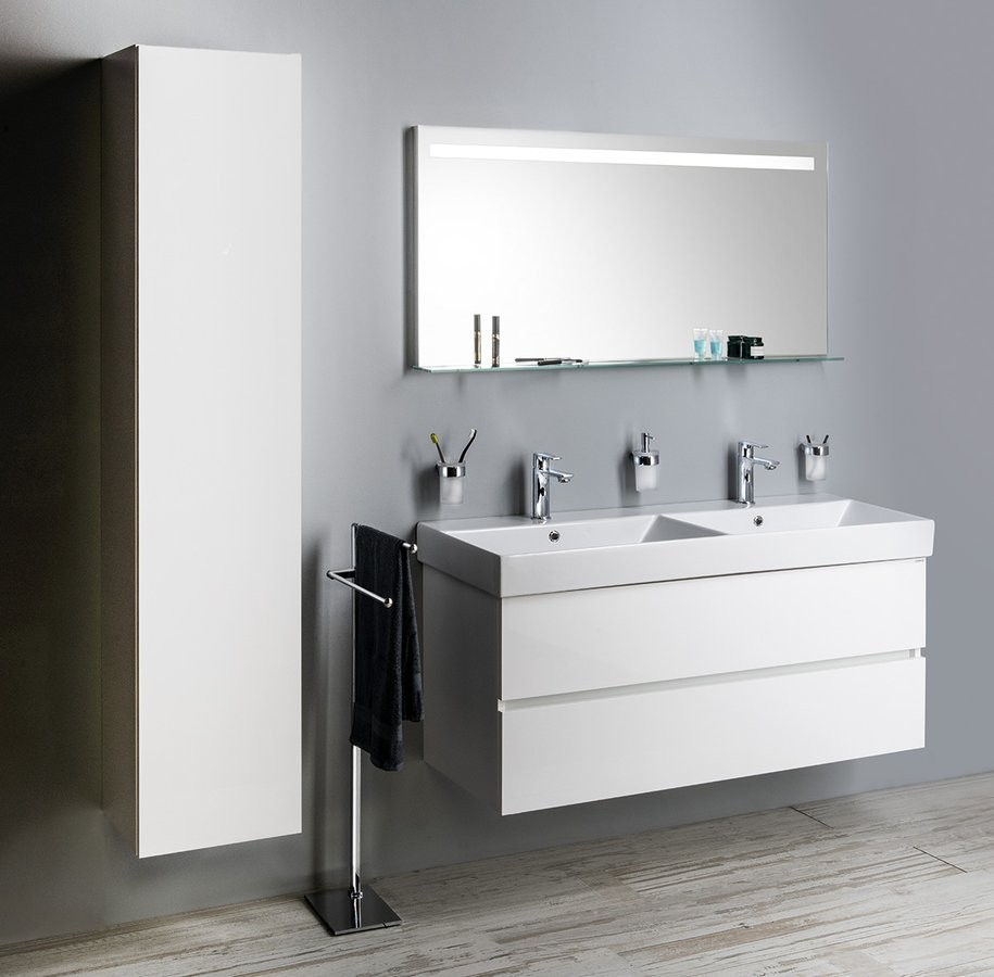 SAPHO Koupelnový set ODETTA 120, bílá KSET-058