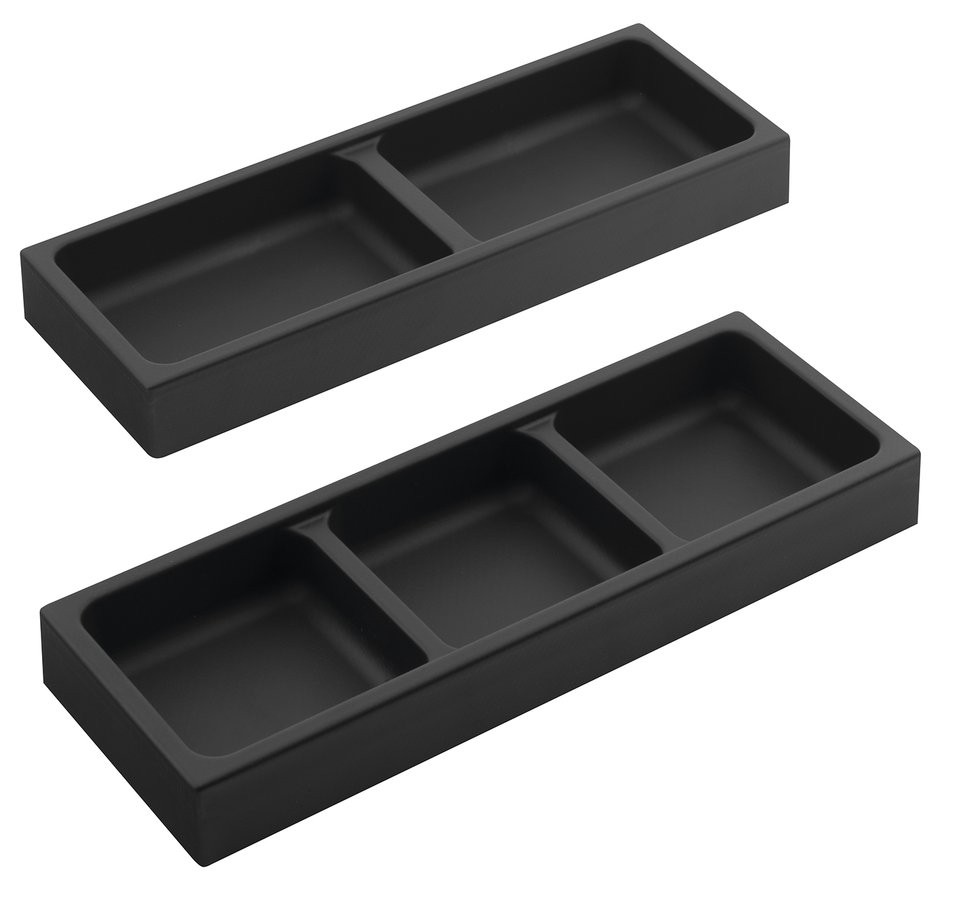 SAPHO LINDO boční organizér, sada 2ks, 114x323, plast, antracit LD002