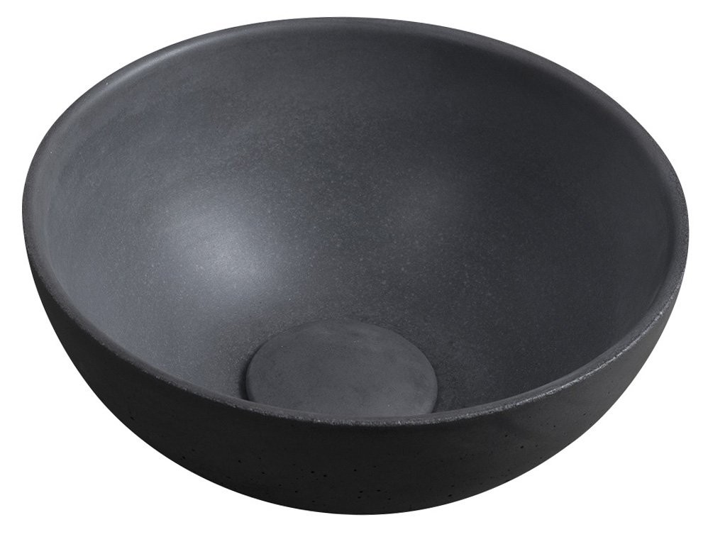 SAPHO MINOR betonové umývátko na desku, Ø 26cm, antracit mat MR26016