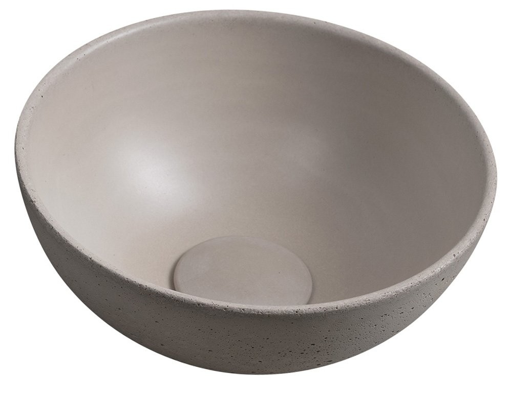 SAPHO MINOR betonové umývátko na desku, Ø 26cm, písková mat MR26014