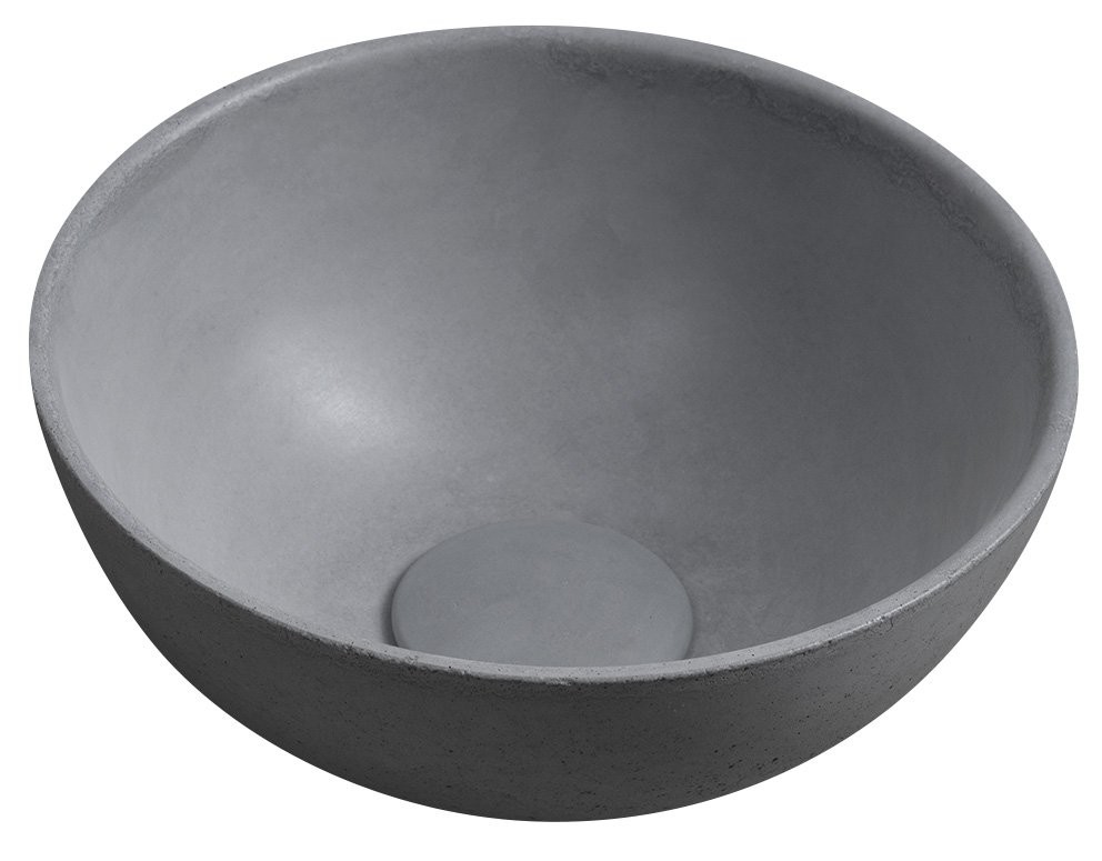 SAPHO MINOR betonové umývátko na desku, Ø 26cm, šedá mat MR26017