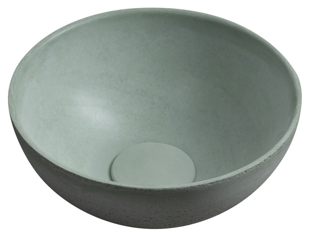 SAPHO MINOR betonové umývátko na desku, Ø 26cm, zelená mat MR26023