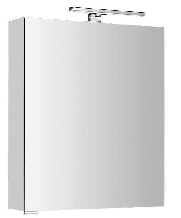 SAPHO MIRRÓ galerka s LED osvětlením, 60x70x16cm, levá/pravá, bílá MC060-0030