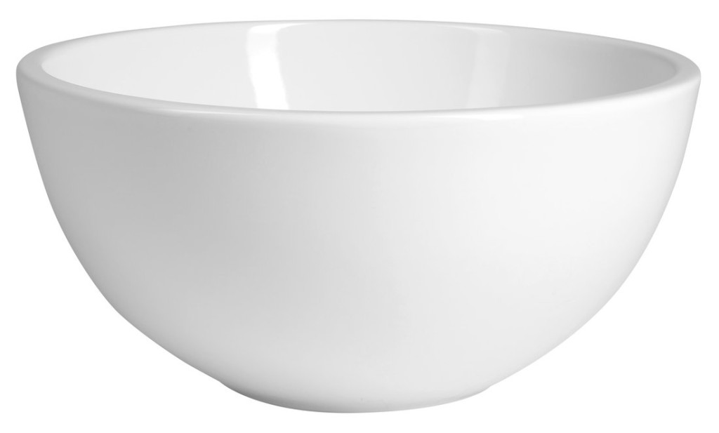 SAPHO MOON keramické umyvadlo na desku vysoké, průměr 43cm, bílá 3112-KL