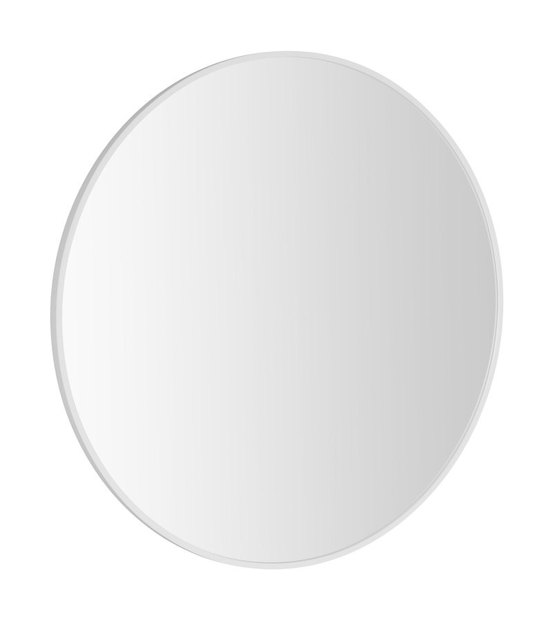 SAPHO NOTION SLIM kulaté zrcadlo v rámu ø 60cm, bílá mat NT600W