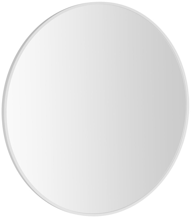SAPHO NOTION SLIM kulaté zrcadlo v rámu ø 80cm, bílá mat NT800W