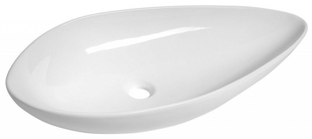 SAPHO OVALI keramické umyvadlo 74x38,5cm, bílá TU0713