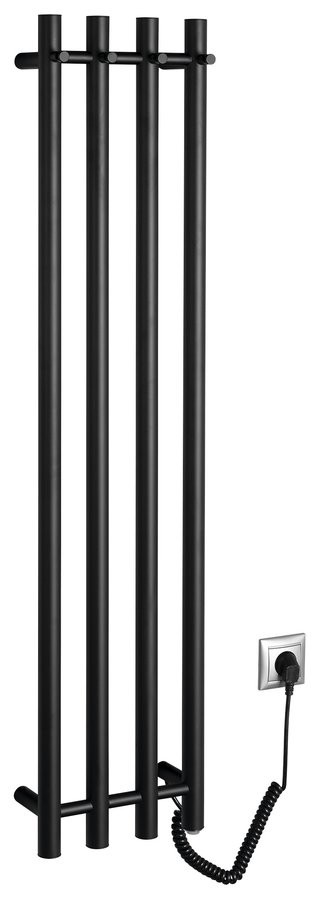 SAPHO PAPINADO elektrický sušák ručníků 263x1200, 85W, černá mat ER350
