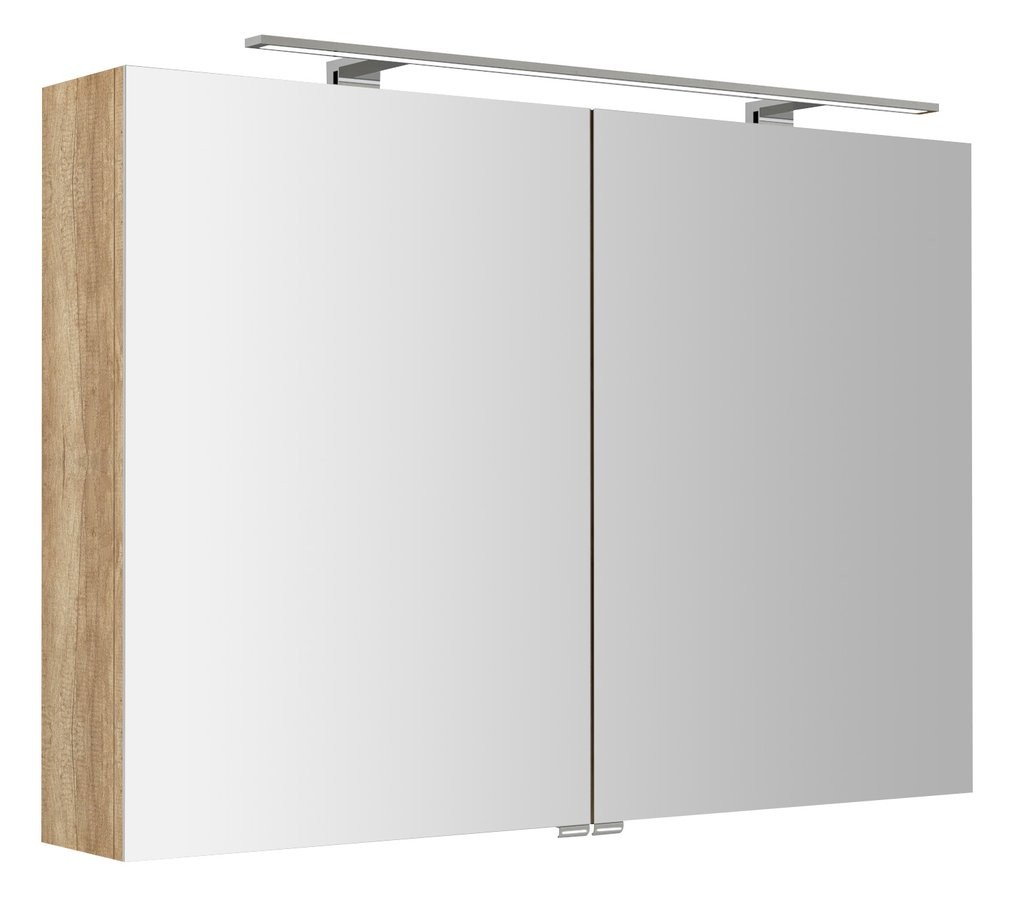 SAPHO RIWA galerka s LED osvětlením, 101x70x17cm, dub alabama RIW100-0022