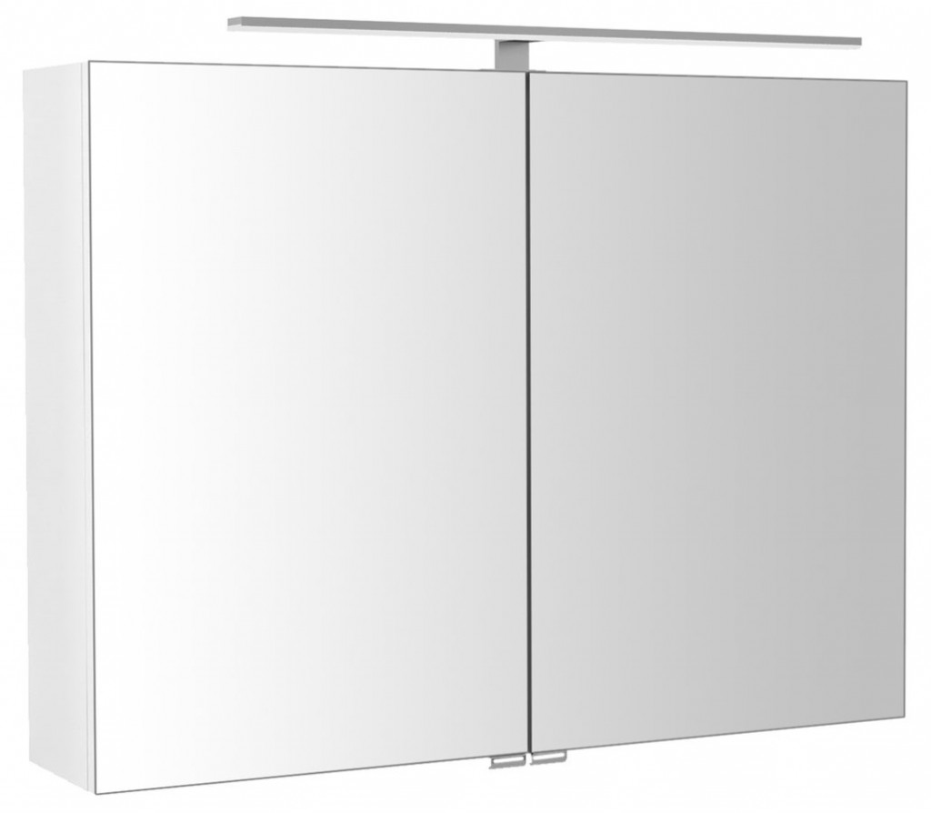 SAPHO RIWA galerka s LED osvětlením, 81x70x17cm, bílá lesk RIW080-0030