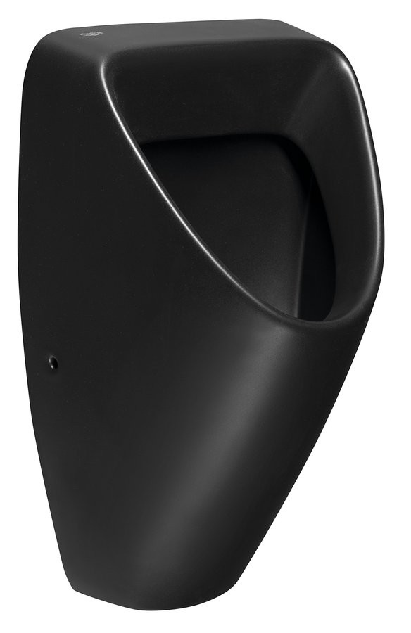 SAPHO SCHWARN BLACK keramický urinál, zadní přívod, zadní odpad, černá mat 201.701.6