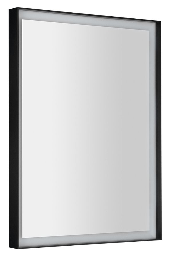 SAPHO SORT zrcadlo s LED osvětlením 60x80cm, senzor, 2700-6500K, černá mat ST080S