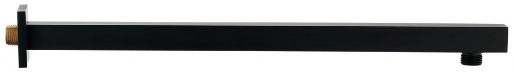 SAPHO Sprchové ramínko hranaté nízké, 400, černá mat SL102