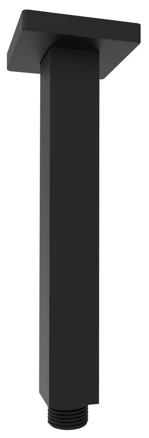 SAPHO Sprchové stropní ramínko, hranaté, 200, černá mat 1205-07B