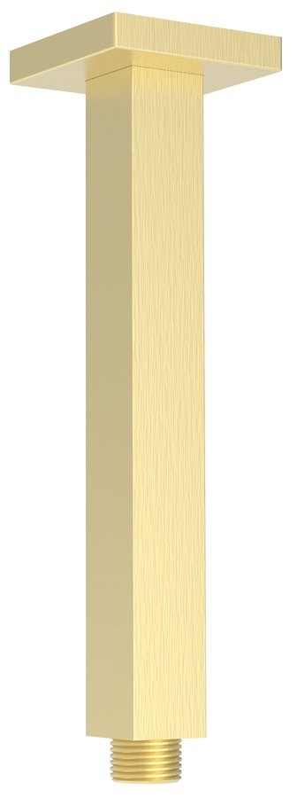 SAPHO Sprchové stropní ramínko, hranaté, 200, zlato mat 1205-07GB