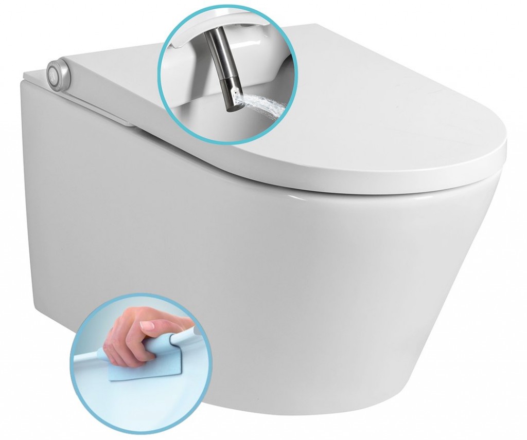 SAPHO VEEN CLEAN závěsné WC s integrovaným elektronickým bidetem VE421