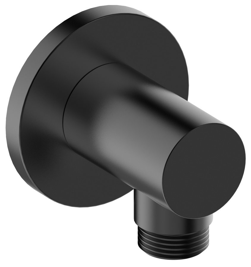 SAPHO Vývod sprchy, kulatý, černá mat 1205-01B