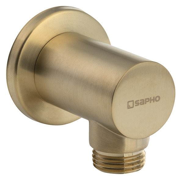 SAPHO Vývod sprchy, kulatý, zlato mat 1205-01GB
