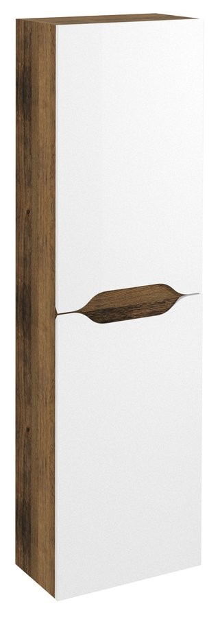 SAPHO WAVE skříňka vysoká 40x140x20cm, levá/pravá, bílá/dub collingwood WA250-3019