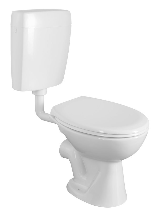 SAPHO WC kombi, dvojtlačítko 4,5/6l, zadní odpad, bílá TP3306