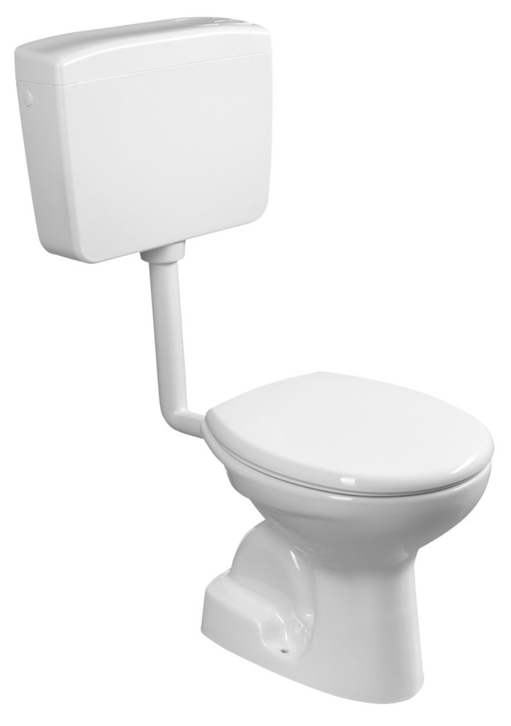 SAPHO WC kombi, dvojtlačítko 4/8l, spodní odpad, bílá TP3408