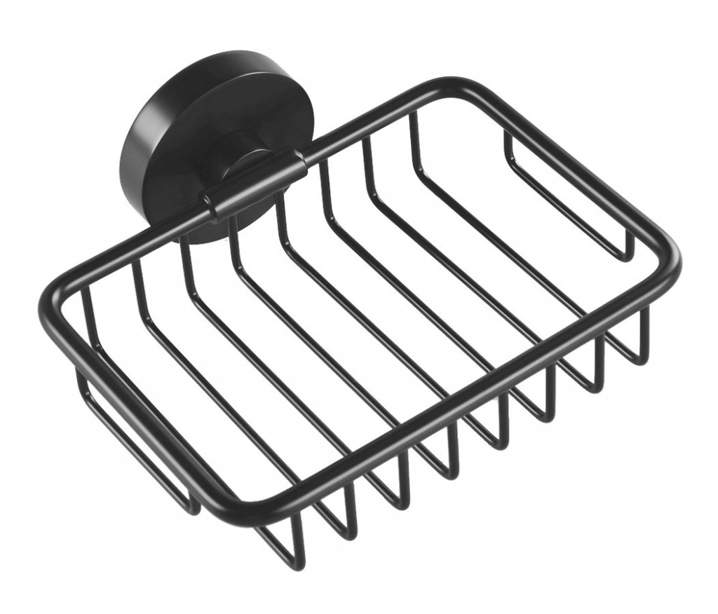 SAPHO X-ROUND BLACK mýdlenka drátěná, černá mat XR801B