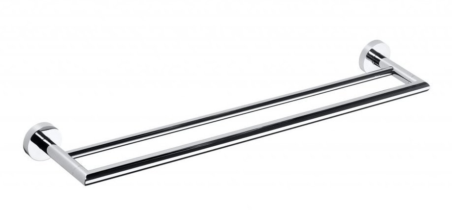 SAPHO X-ROUND dvojitý držák ručníků 600, chrom XR401