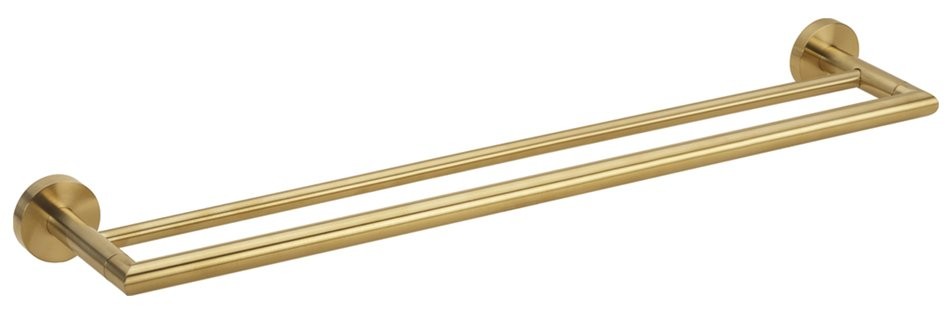 SAPHO X-ROUND GOLD dvojitý držák ručníků 600, zlato mat XR401GB