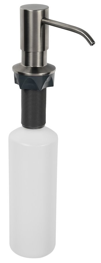 SAPHO Zápustný dávkovač mýdla, kulatý, gun metal SP023GM