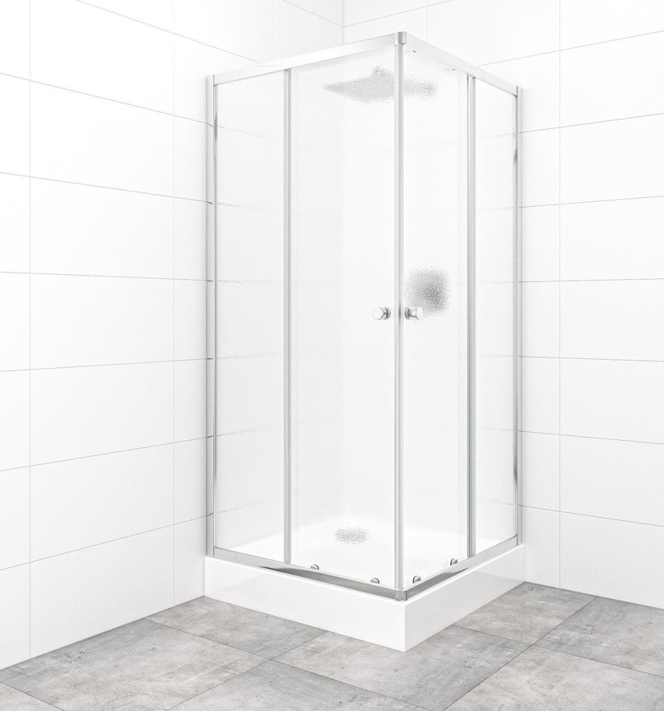 SAT Set sprchového koutu a vaničky, čtverec 90x90 cm Multi Basic SIKOBKMUQ90CRCH SIKOBKMUQ90CRCH