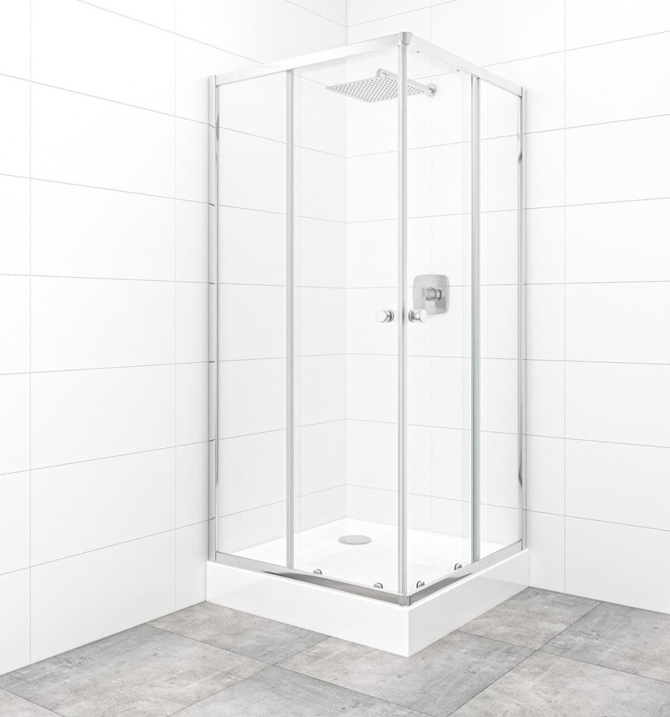 SAT Set sprchového koutu a vaničky, čtverec 90x90 cm Multi Basic SIKOBKMUQ90CRT SIKOBKMUQ90CRT