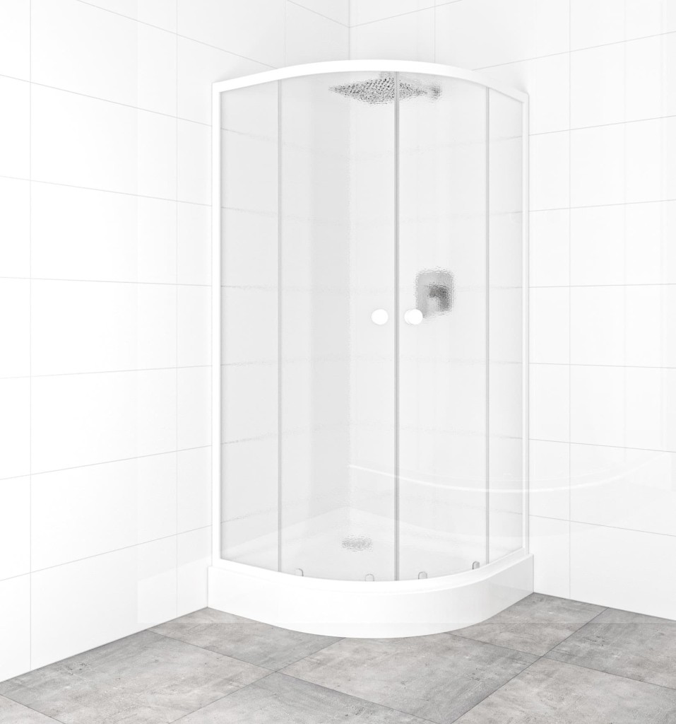 SAT Set sprchového koutu a vaničky, čtvrtkruh 90x90 cm Multi Basic SIKOBKMUS90CH0 SIKOBKMUS90CH0