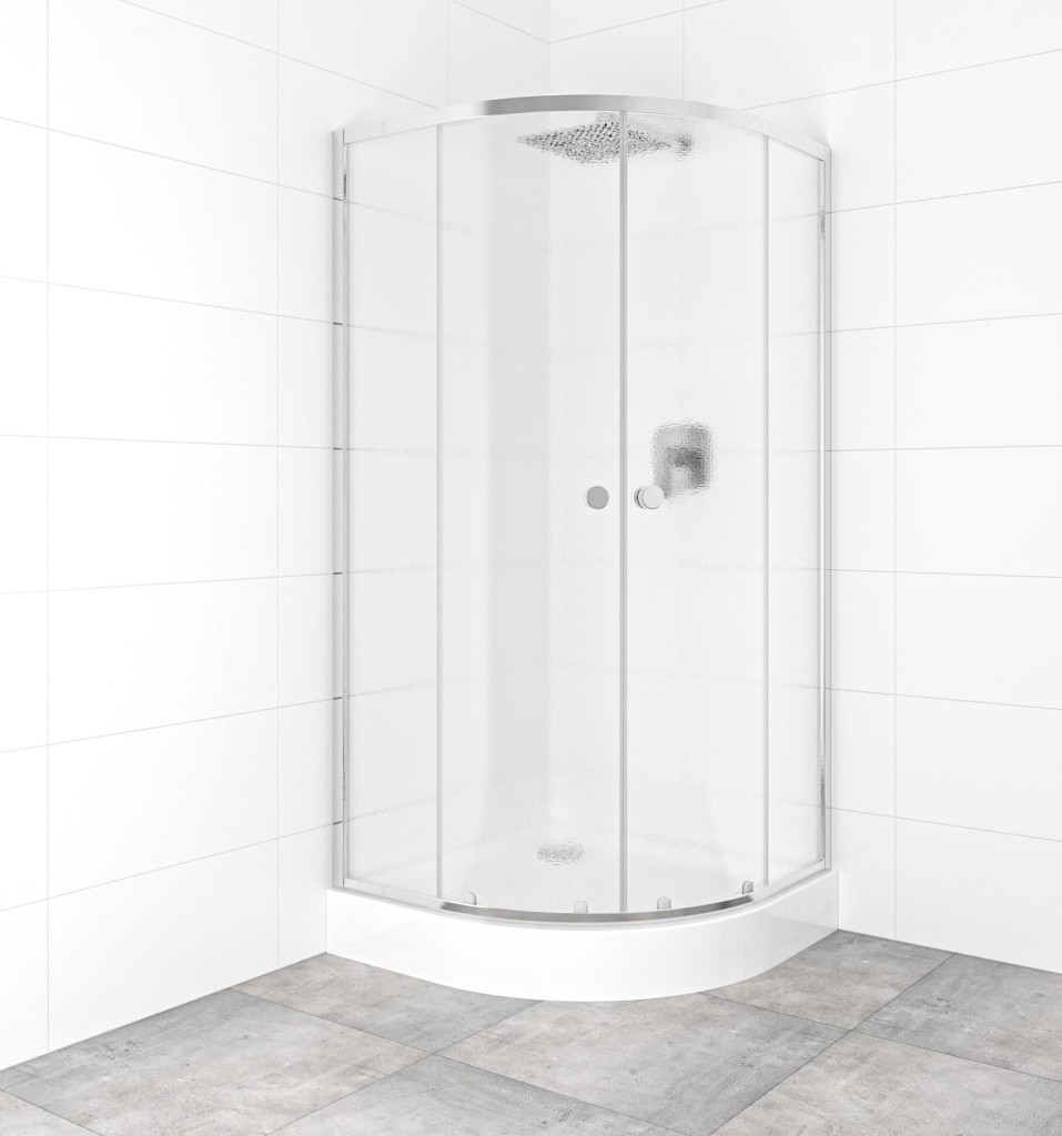 SAT Set sprchového koutu a vaničky, čtvrtkruh 90x90 cm Multi Basic SIKOBKMUS90CRCH SIKOBKMUS90CRCH
