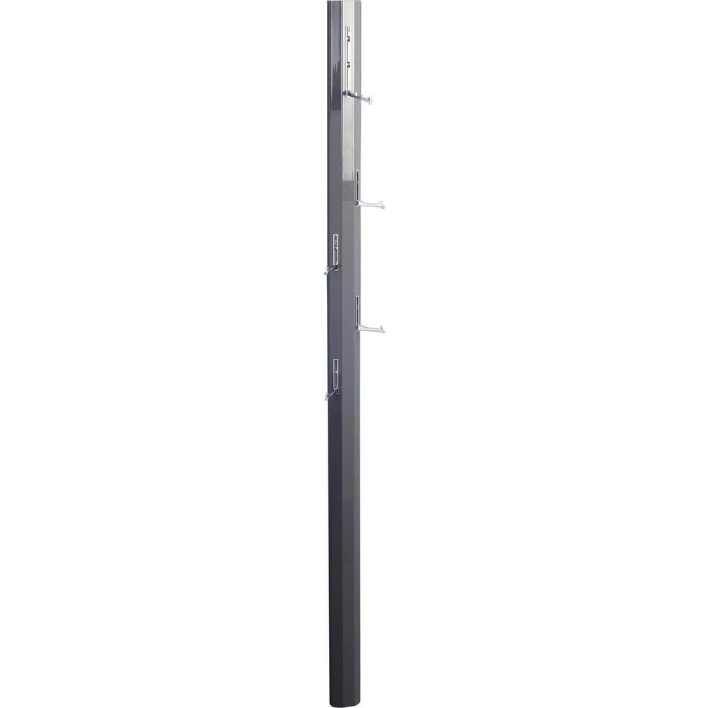 ŠATNÍ PANEL, antracitová, barvy chromu, 8/185/4 cm