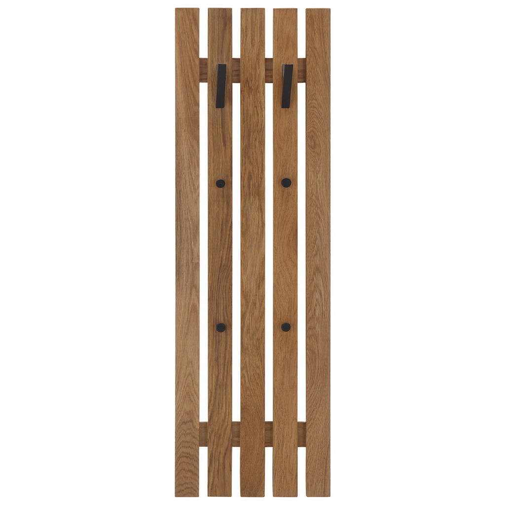 ŠATNÍ PANEL, černá, přírodní barvy, dub, 38/120/14 cm