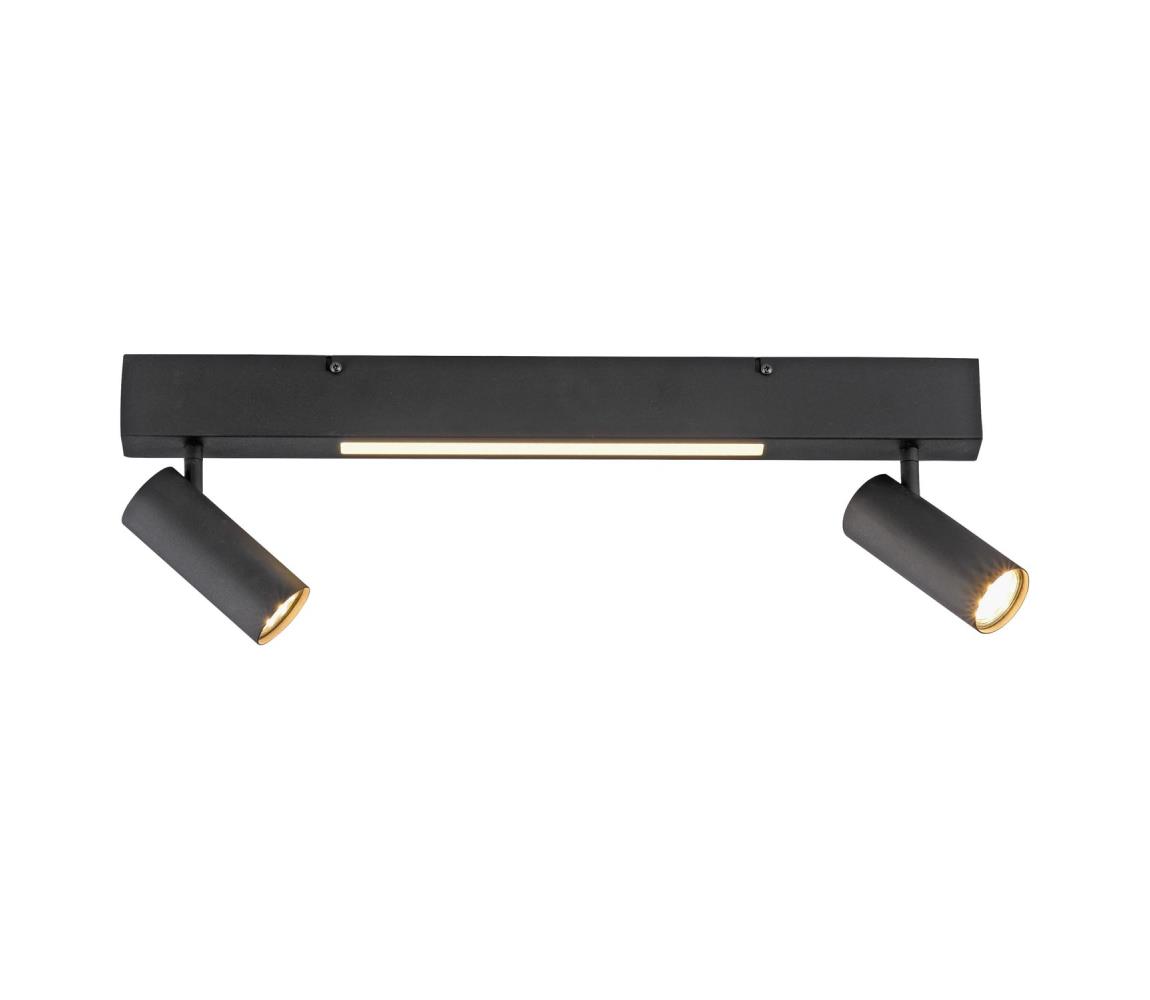 Schöner Wohnen 11793-18 - LED Bodové svítidlo DANTE 2xGU10/10W+LED/7,2W černá 11793-18