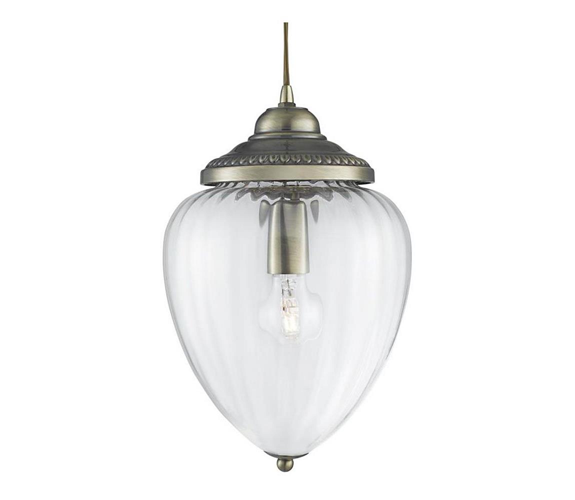 Searchlight 1091AB - Lustr na lanku PINEAPPLE 1xE27/60W/230V mosaz 1091AB