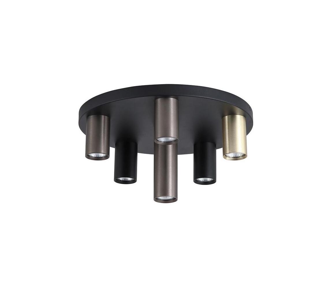 Searchlight 50570-6BK - Stropní svítidlo TUBES 6xGU10/10W/230V pr. 40 cm 50570-6BK
