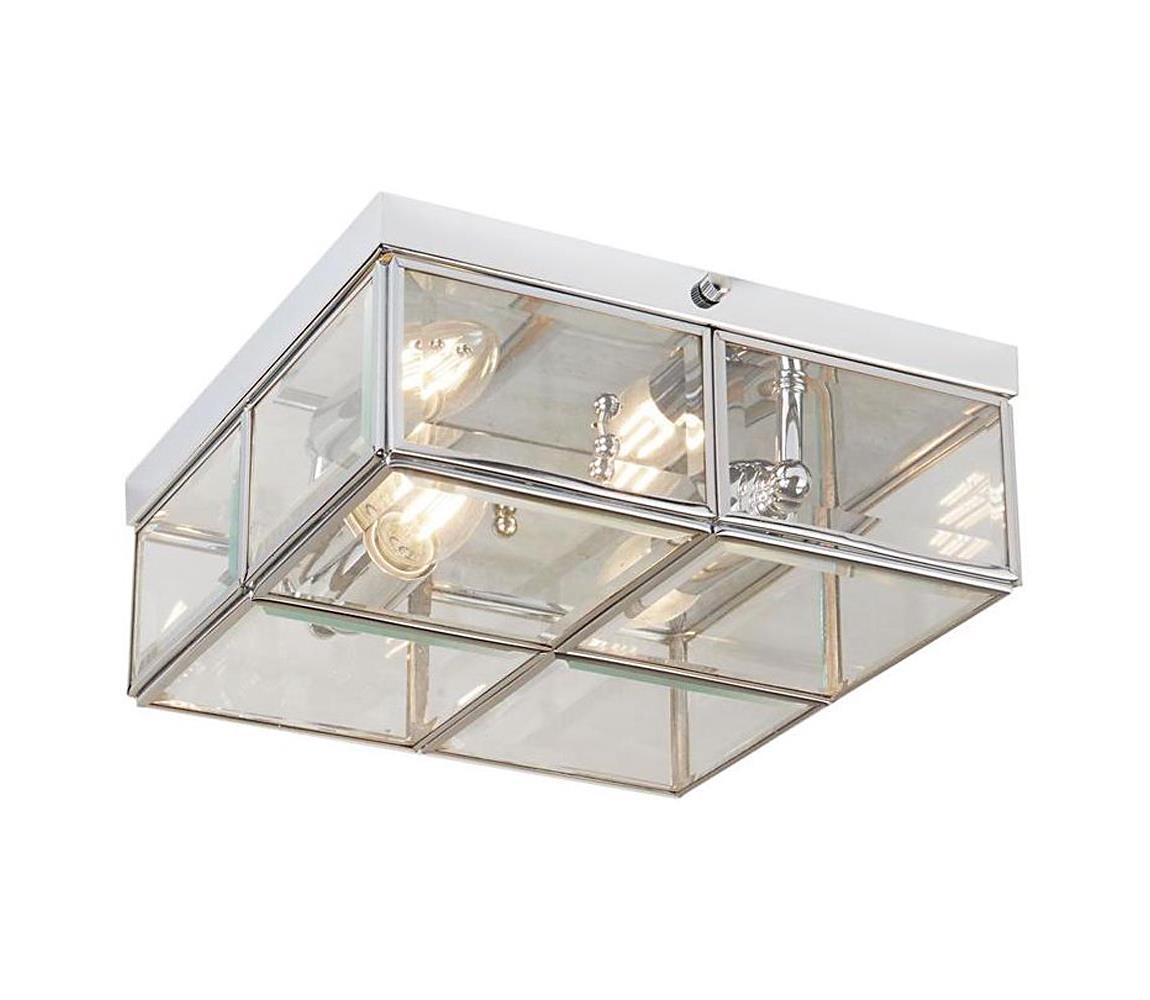 Searchlight 6769-26CC - Stropní svítidlo FLUSH 2xE14/40W/230V chrom 6769-26CC