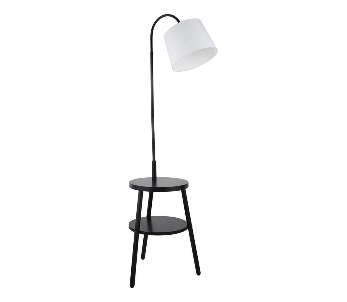 Searchlight EU74730BK - Stojací lampa RIDGE 1xE27/10W/230V černá EU74730BK