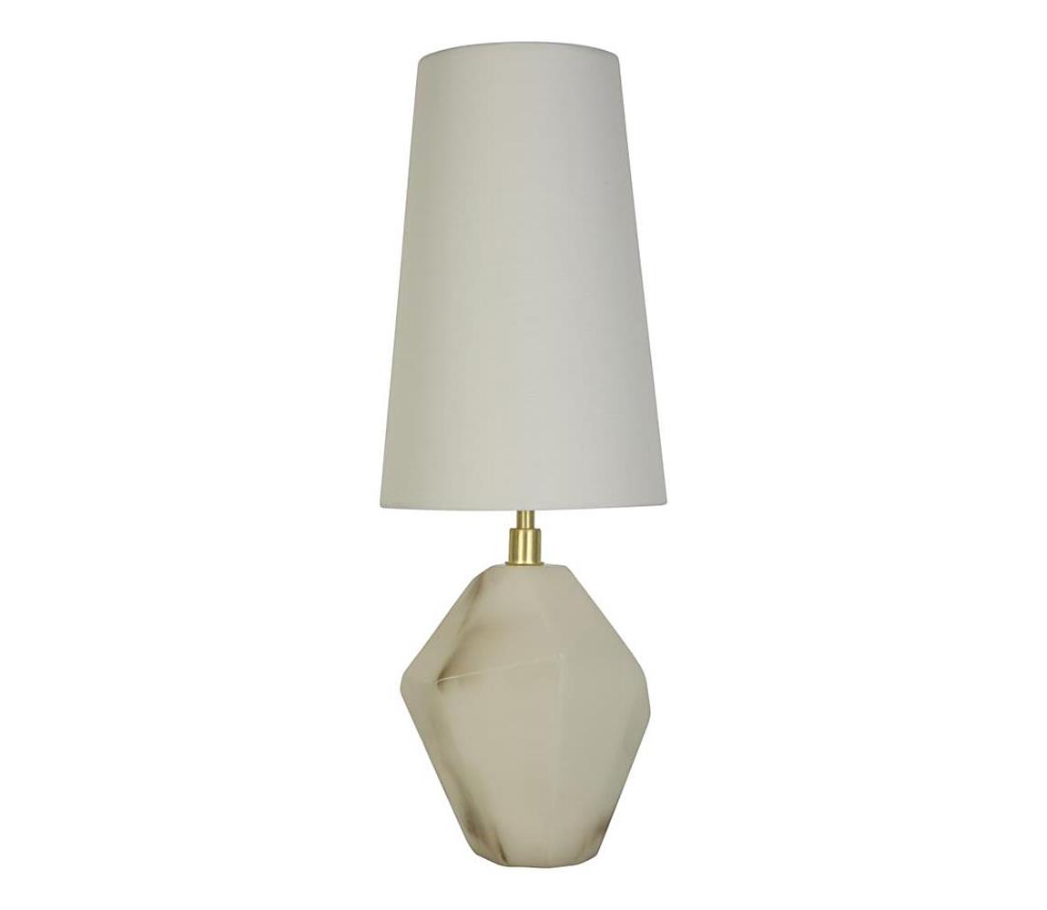 Searchlight EU88250WH - Stolní lampa APEX 1xE27/60W/230V bílá/šedá EU88250WH