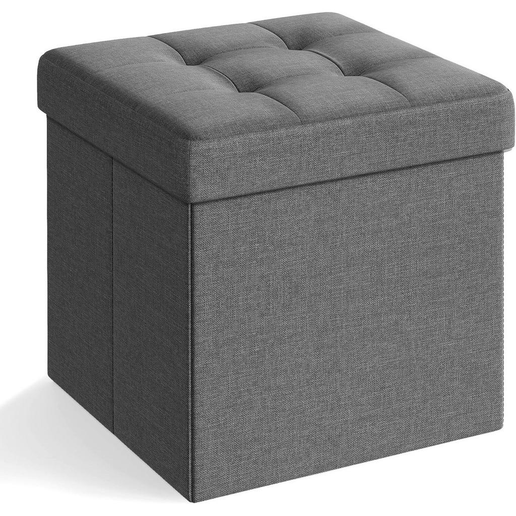 SEDACÍ BOX, kompozitní dřevo, textil, 38/38/38 cm