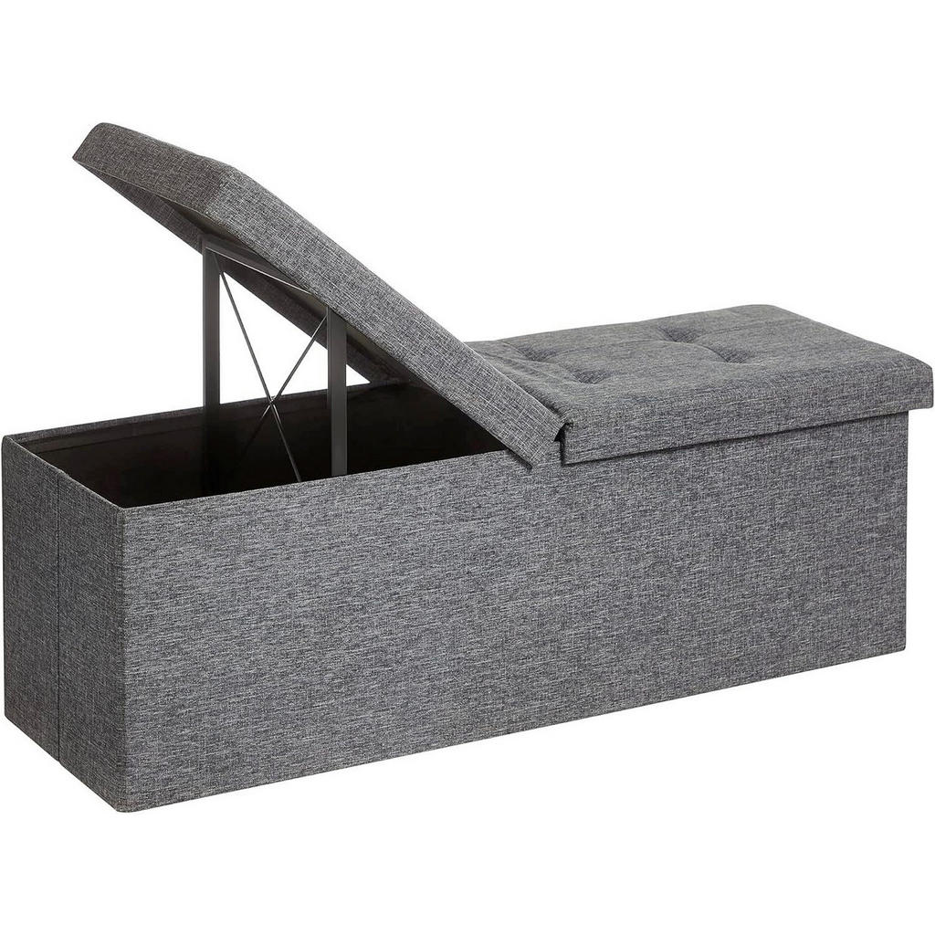 SEDACÍ BOX, textil, kompozitní dřevo, 110/38/38 cm 1