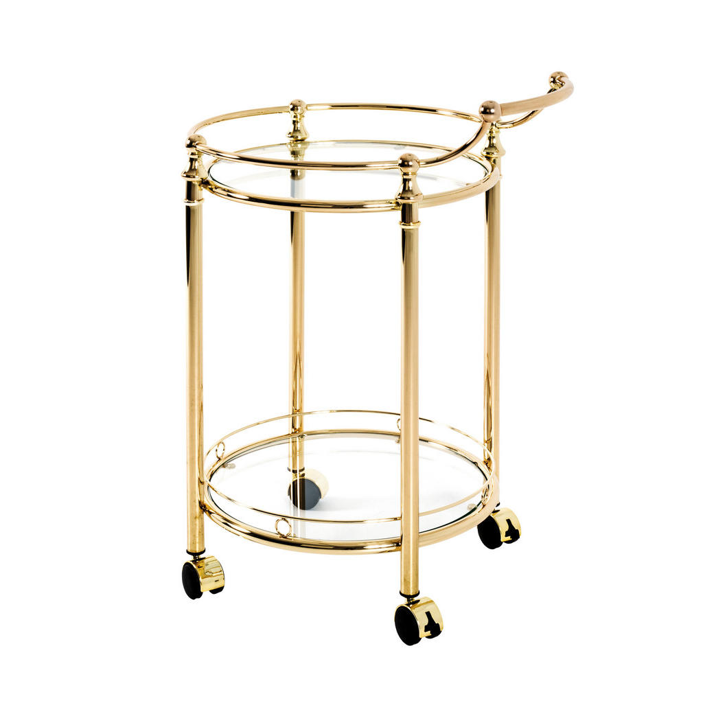 SERVÍROVACÍ VOZÍK, barvy mosazi, 59/79/49 cm