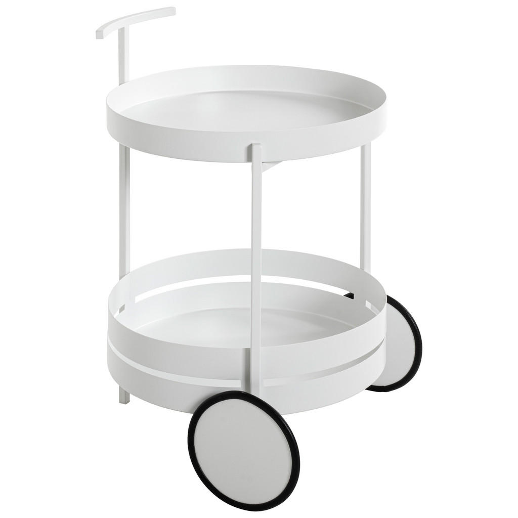 SERVÍROVACÍ VOZÍK, bílá, 42/42/61 cm