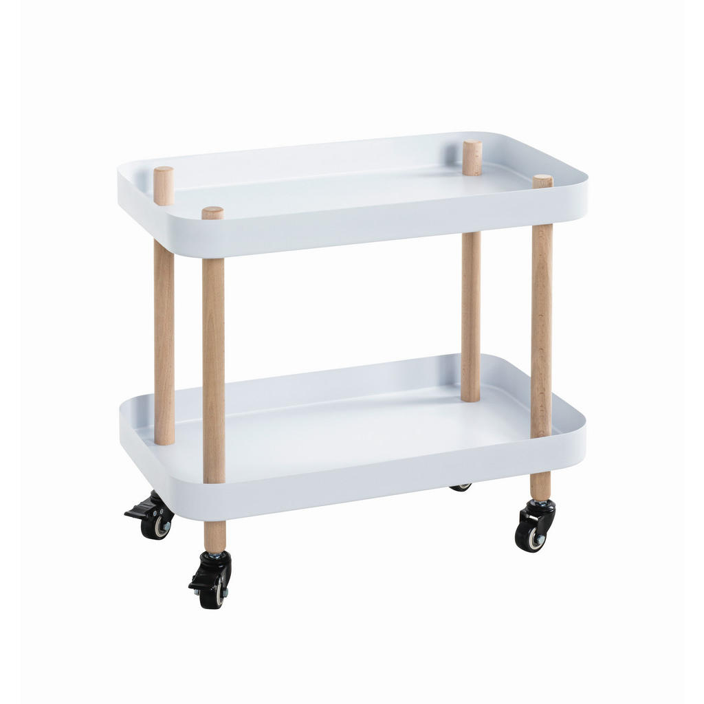 SERVÍROVACÍ VOZÍK, přírodní barvy, bílá, barvy buku, 50/30/47 cm